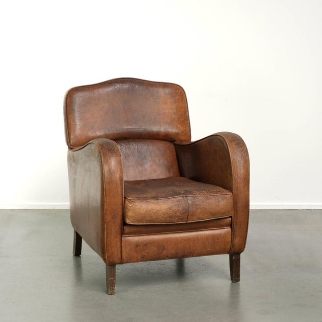 Vintage Sheepskin Lounge Chair For Sale - Image 13 of 13