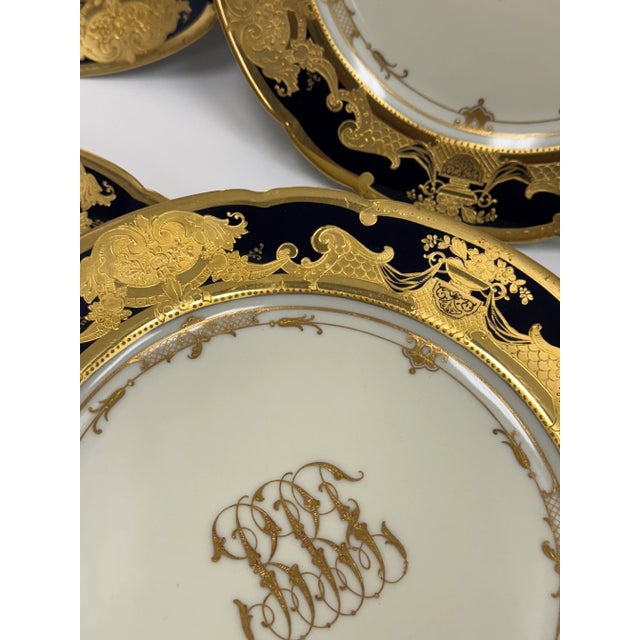 Late 19th Century Dresden Gold Gilded Plates - Set of 6 For Sale - Image 10 of 12