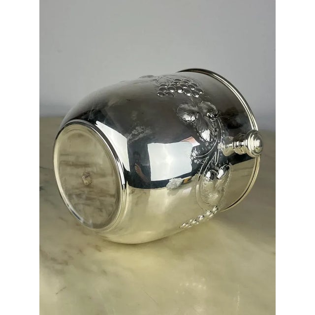 Metal Italian Wine Cooler in 800 Silver, 1980s For Sale - Image 7 of 9