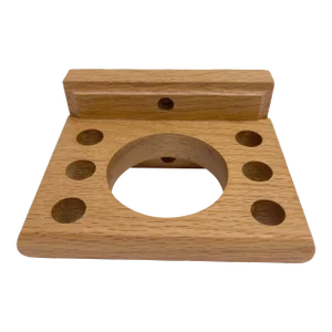 Solid Oak Vintage Toothbrush Holder