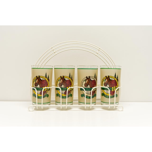 Off-white Mid Century Modern White Metal 8 Drinks Caddy For Sale - Image 8 of 9