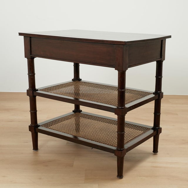 Pair of Antique British Colonial Rosewood Three Tiered Stands For Sale - Image 17 of 18