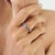 The Handmade Two-Tone Pink & Green Sapphire Navette Stacking Ring features marquise-cut sapphires arranged in an...