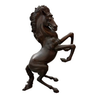 Rearing Horse Bronze Sculpture For Sale