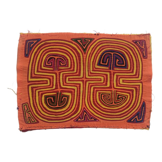 Mola Fabric by Cuna Indians, Panama, 1970s For Sale
