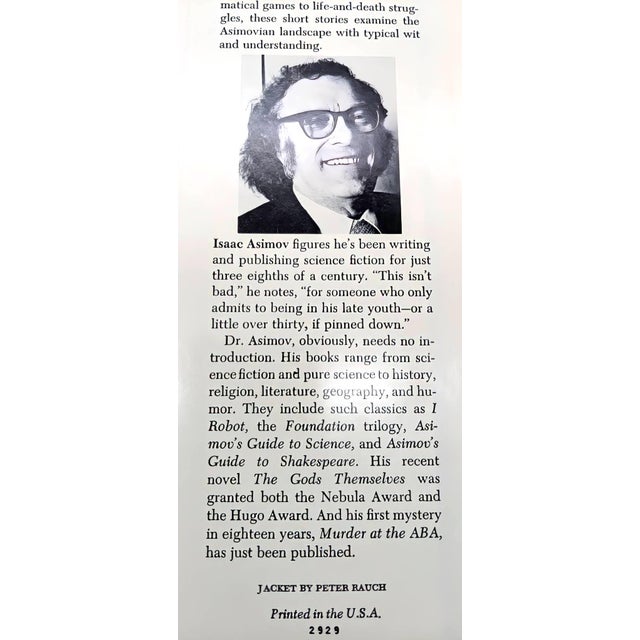 1970s First Edition: The Bicentennial Man & Other Stories by Isaac Asimov For Sale - Image 12 of 12