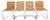 MR10 Chairs by Mies Van Der Rohe, Set of 4 For Sale