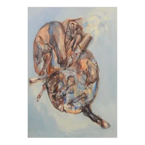 Large Abstract Oil on Canvas Horses Painting "The Heartbeat" by Igor Bogojevic