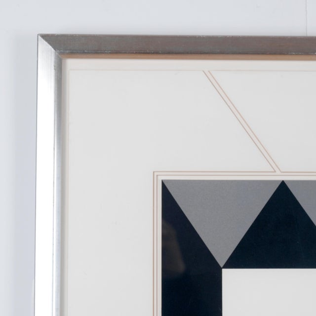 Erte "Manhattan Mary Ii" Artist Hand Signed & Numbered Limited Edition 223/300 Framed & Matted Serigraph Excellent Print in Very Good + Frame For Sale - Image 10 of 11