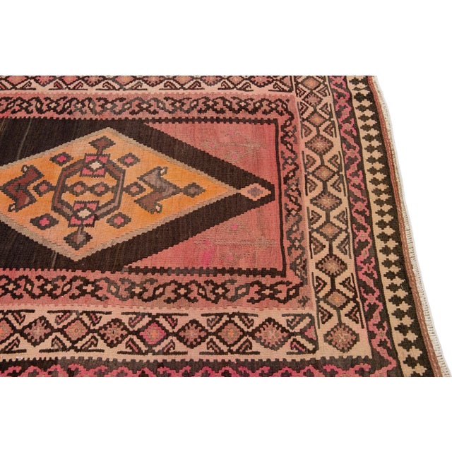 1960s Vintage Turkish Kilim Multicolor Handmade Tribal Wool Runner For Sale In New York - Image 6 of 9