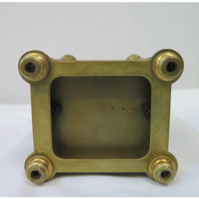 Brass 19th Century French Carriage Clock For Sale - Image 8 of 9