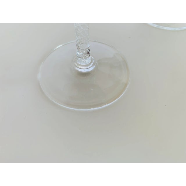 Glass 1970s Glassware/ Stemware-Smoke Color Glass Stemmed Goblets- Set of 11 For Sale - Image 7 of 8