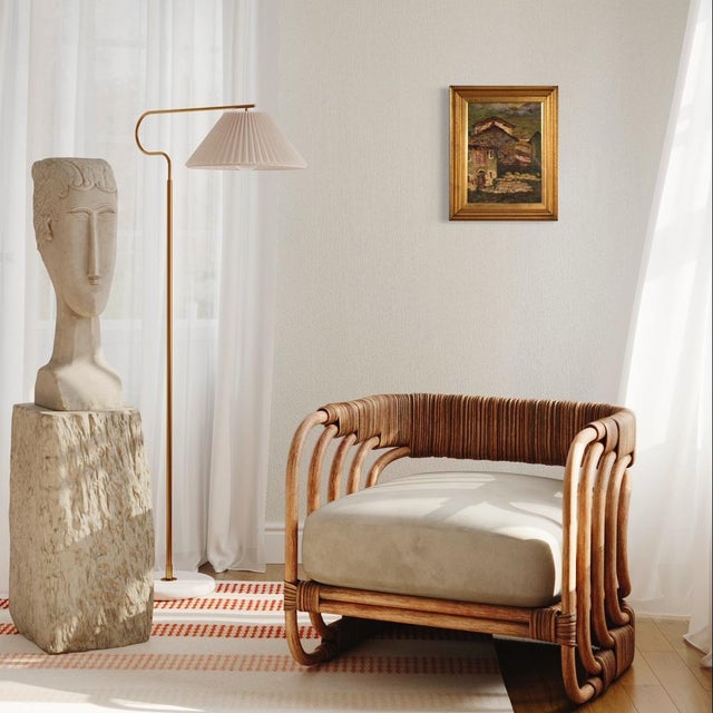 Italian Artist, Countryside Landscape, 1960, Oil on Board, Framed For Sale - Image 14 of 17