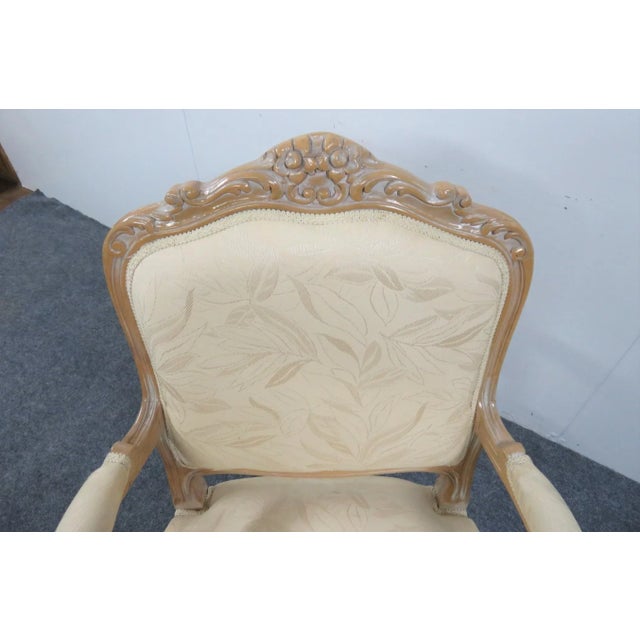Mid 20th Century Mid 20th Century Louis XV Style Carved Armchair/Fauteuil For Sale - Image 5 of 7