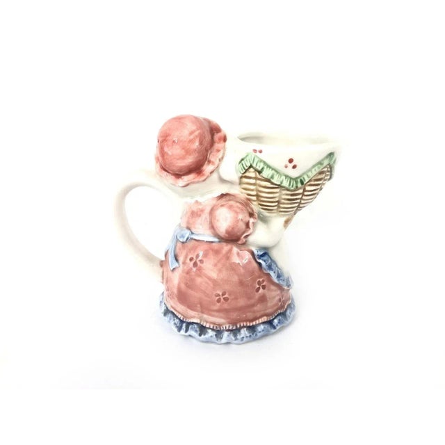 Contemporary Vintage Otagiri Creamer Pitcher Anthropomorphic Mama Pig Made in Japan For Sale - Image 3 of 4