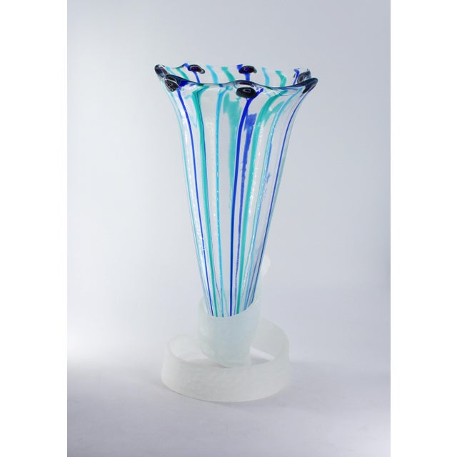 Murano Glass Grand Two Pieces Vase by MadeForSoul For Sale - Image 4 of 7