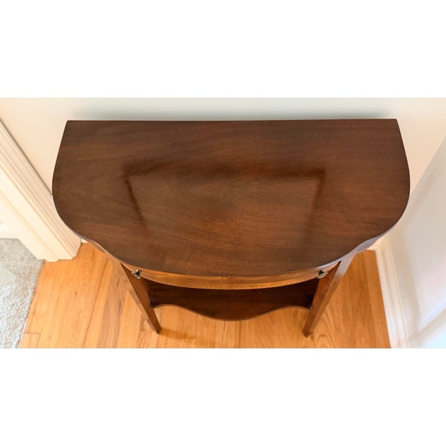 Mersman Petite Demilune Table by Mersman Furniture For Sale - Image 4 of 12