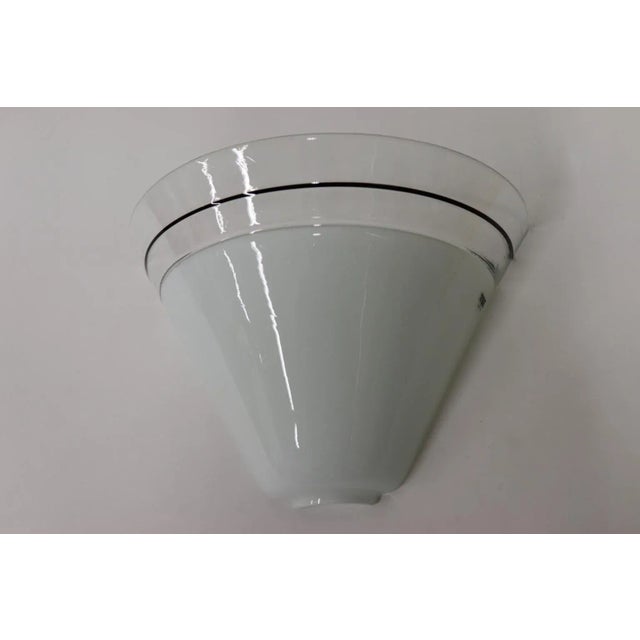 White Mid-Century Modern Murano Glass Wall Lamp For Sale - Image 8 of 13
