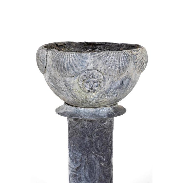 Victorian Lead Garden Planter For Sale - Image 3 of 12