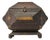 Early 20th Century Large Tramp Art Dresser Box: Chip Carved Folk Art, Round Feet, Gold Paint Remnants For Sale