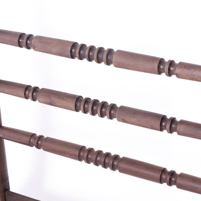 1940's French Carved Wood Bed by Charles Dudouyt For Sale In Los Angeles - Image 6 of 12