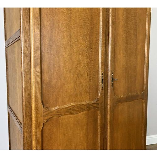 Wood Vintage French Wardrobe in Oak For Sale - Image 7 of 13