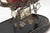 Metal 19th Century French Wedding Globe de Mariée in Gilt Frame and Red Velvet Cushion For Sale - Image 7 of 8