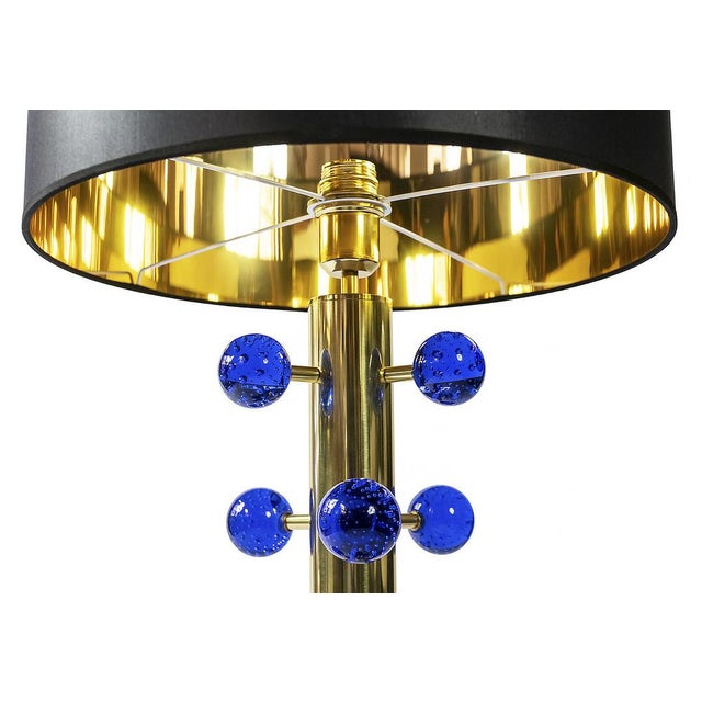 Early 21st Century Large Italian Table Lamps in Murano Glass, 2010s, Set of 2 For Sale - Image 5 of 7