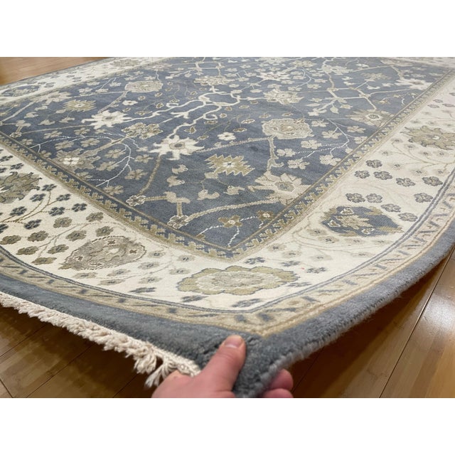 Taupe Shabby Chic Kafkaz 8x10 Rug For Sale - Image 8 of 9