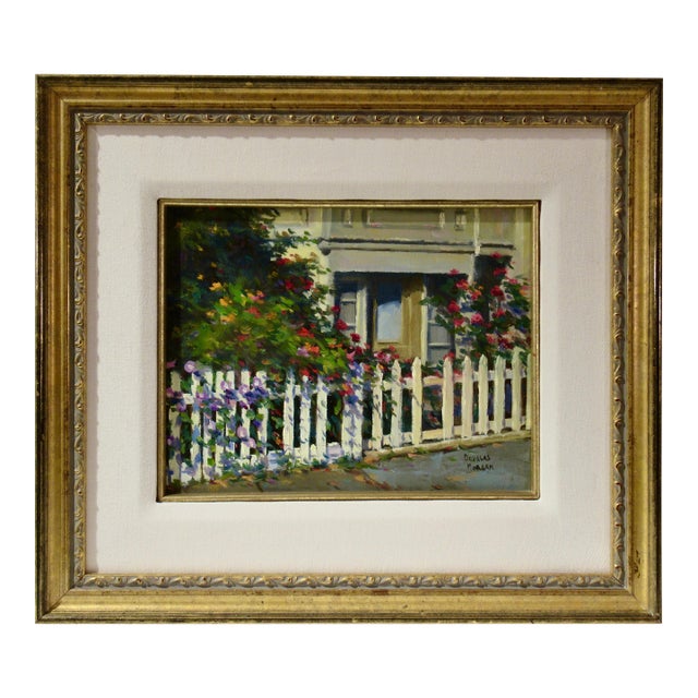Douglas Paul Morgan Picket Fences C. 2000 Painting For Sale