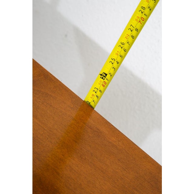 1960s Mid Century Modern Table Solid Wood End Side Nightstand Rectangular Vintage For Sale - Image 9 of 10