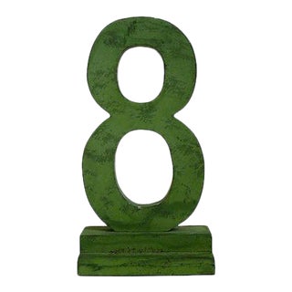 Number 8 Sign/Sculpture For Sale
