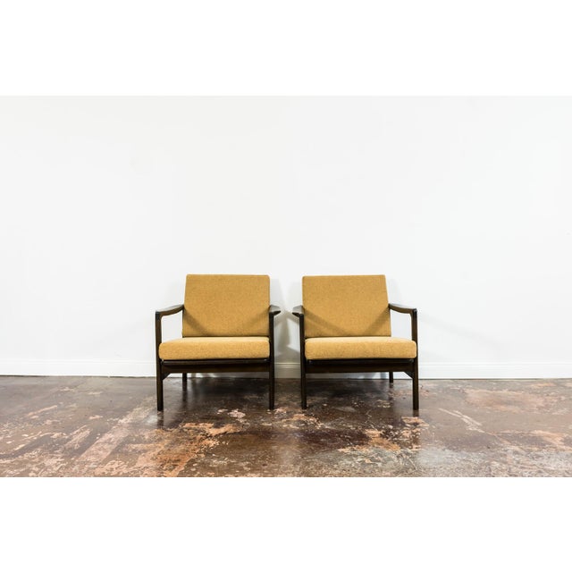 Mid-Century Modern Lounge Chairs by Zenon Bączyk, Poland, 1960s, Set of 2 For Sale - Image 6 of 13
