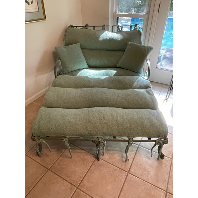 1960s Molla Vintage Cast Aluminum Double Chaise Lounge Chairish