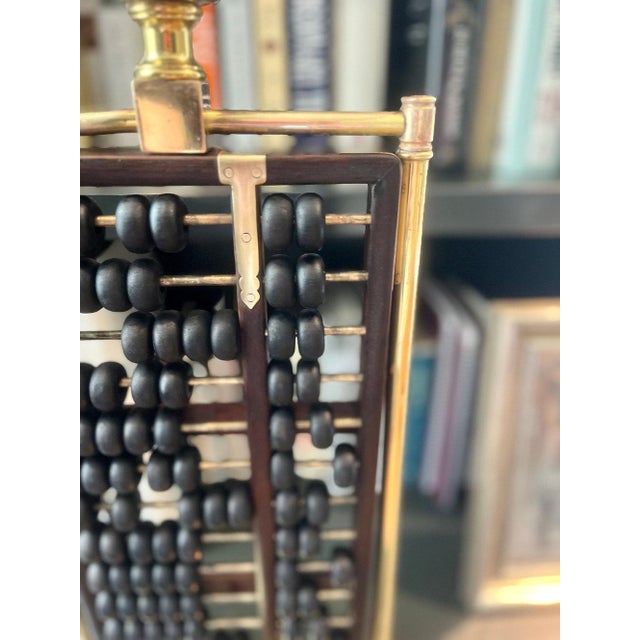 Mid 20th Century Chinese Abacus Lamp For Sale - Image 12 of 15