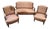 Umbertine Living Room Set in Walnut, 1890s, Set of 3 For Sale