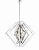 Contemporary Chrome Finished Geometric Pendant Light For Sale In Atlanta - Image 6 of 6
