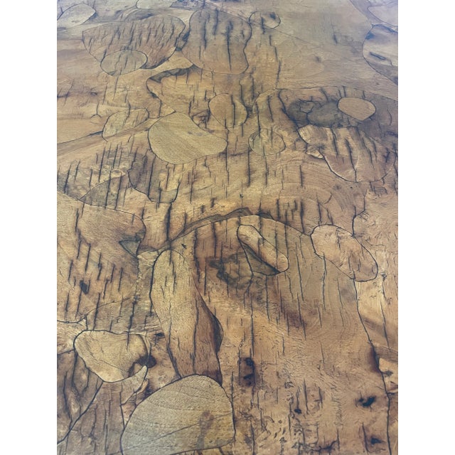 Early 20th Century Vintage Olive Wood Italian Desk For Sale - Image 10 of 12