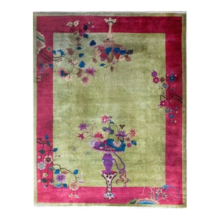 Early 20th Century Chinese Art Deco Rug For Sale