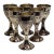 Vintage Mini Sterling Silver Kiddush Cups Hebrew "L'Chaim" Inscription - Set of 6 For Sale