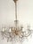 Brass and Lead Crystal 8-Light Chandelier, 1960s For Sale - Image 15 of 15