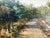 Paint 1950s Oil Painting of a Garden Walk For Sale - Image 7 of 12