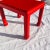 Wood Vintage Chinese Ming Style Solid Mahogany New Painted in Red Side Table For Sale - Image 7 of 8