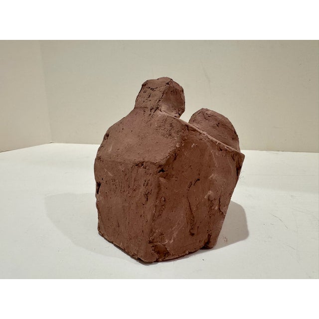 Abstract Larry Mohr Terracotta Abstract Family Sculpture Signed From Artist Estate For Sale - Image 3 of 7