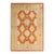 Eclectic, One-of-a-Kind Hand-Knotted Area Rug - Orange, 5' 1" x 7' 4" For Sale