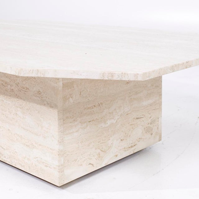 Mid 20th Century Mid Century Octagonal Travertine Coffee Table For Sale - Image 5 of 8
