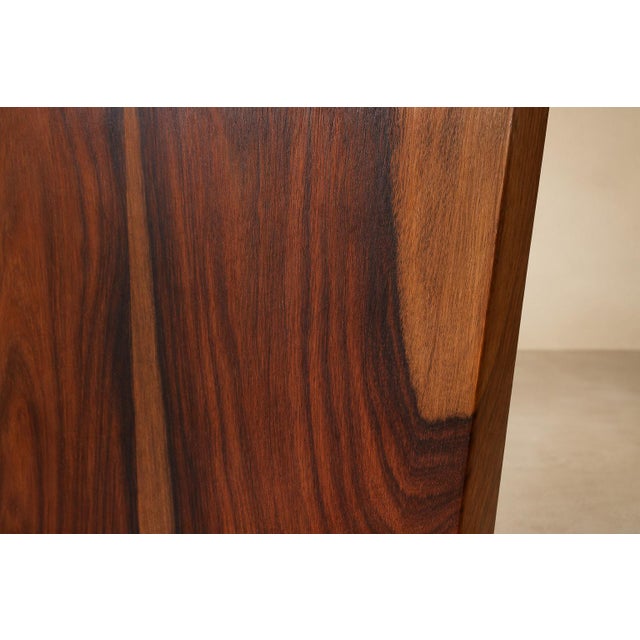 Monumental Brazilian Modern Bookshelf in Solid Rosewood With Storage, Brazil, 1960s For Sale - Image 14 of 18