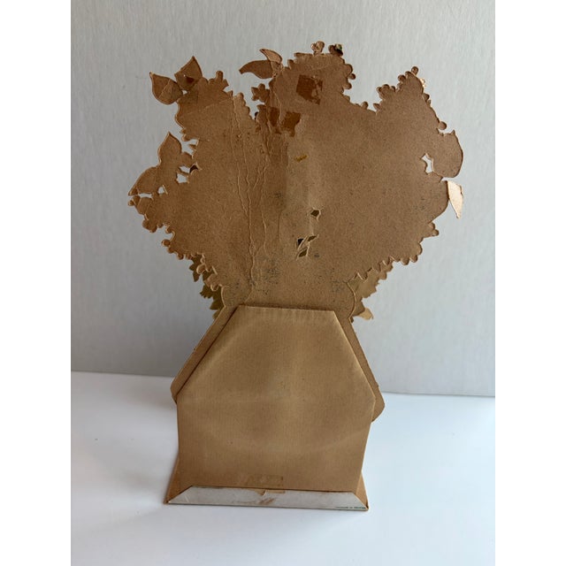 Early 20th Century Antique German Three-Dimensional Honeycomb Valentine Easel Card With Violin Cupid, C. 1905–1915 For Sale - Image 5 of 5