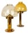 L102/32 Brass and Glass Photophores by Hans-Agne Jakobsson for Markaryd, Sweden, 1970s, Set of 2 For Sale