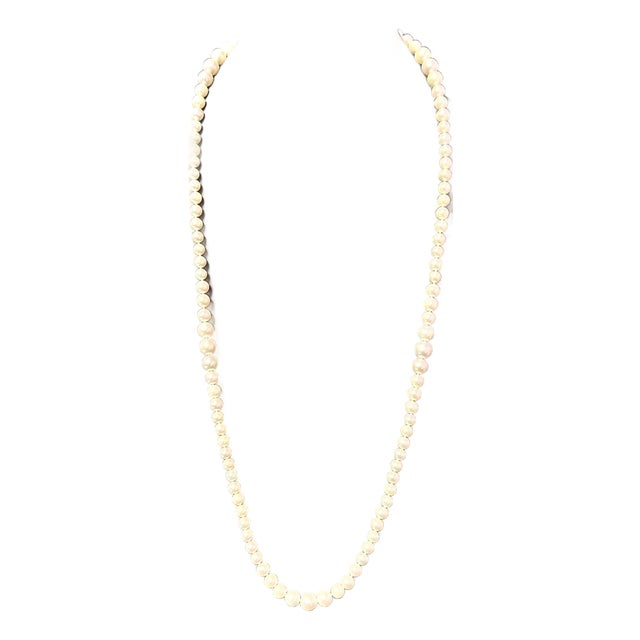 Akoya Pearl Necklace 28.5" 14k Gold 8.50 mm Certified For Sale